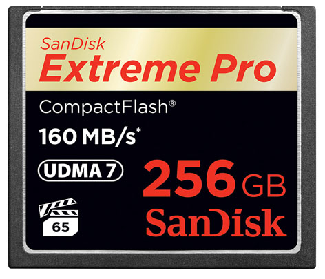 SanDisk Exytreme Pro 256GB ottimizzata per video 4k